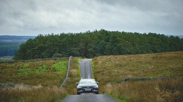 A great drive through Northumberland: Volvo V60